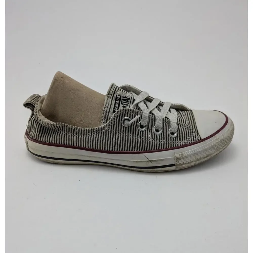 Womens Converse Shoreline‎ Low Top Striped Skate Sneakers Shoes 562034F Size 7